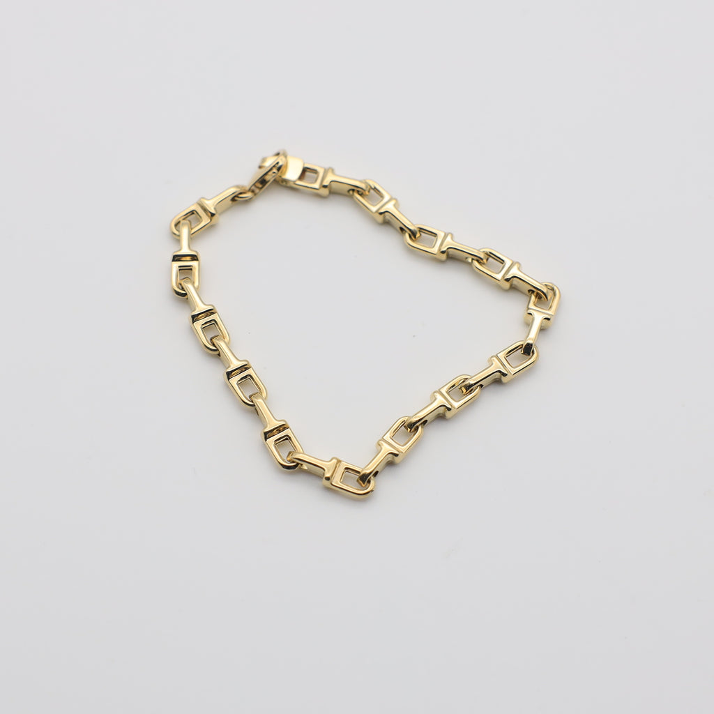 14K Stirrups Linked Bracelet - Ashely Jewelry 2