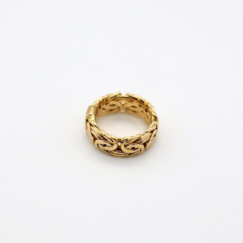 14K Knotted Band Men Ring - Ashely Jewelry 2