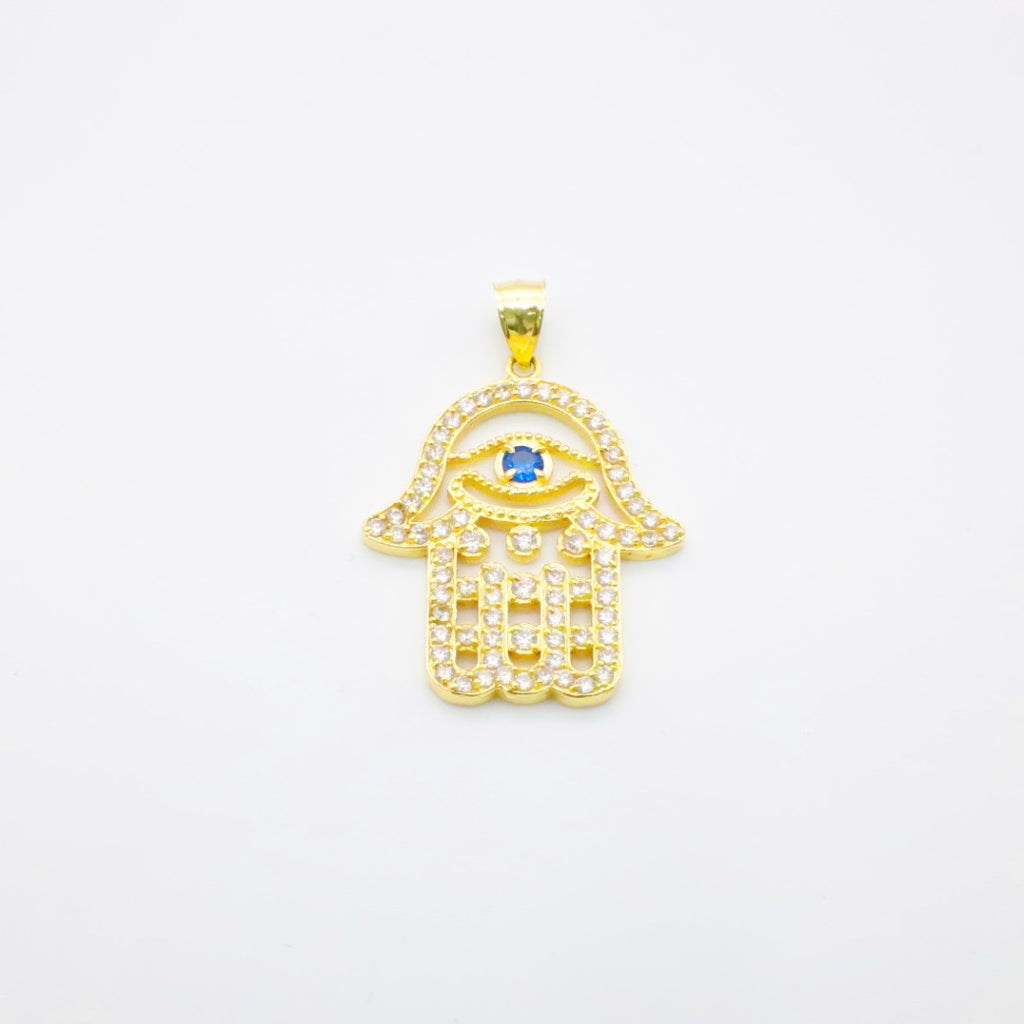 14K Hamsa Hand Pendant - Ashely Jewelry 2