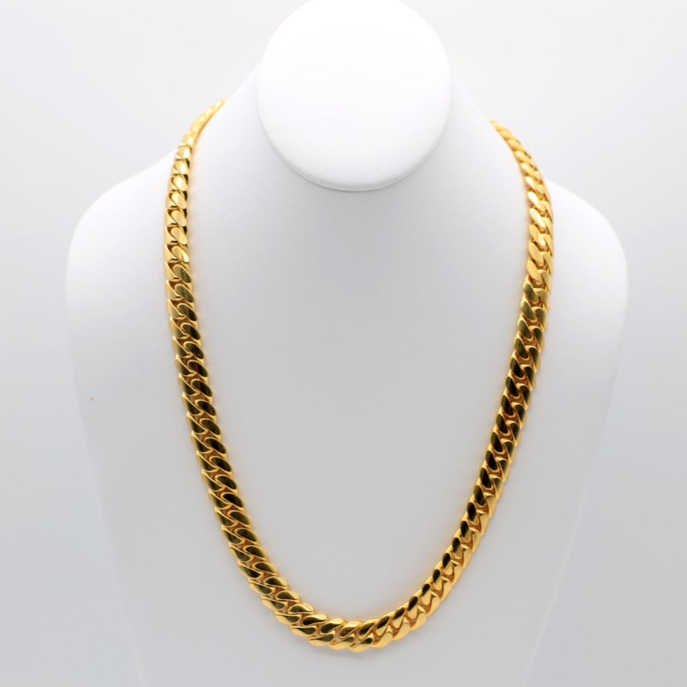 14K Solid Cuban Link Chain - Ashely Jewelry 2