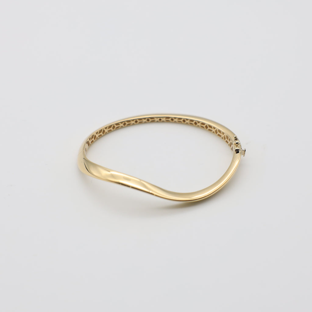 14K Wave Women Bracelet - Ashely Jewelry 2