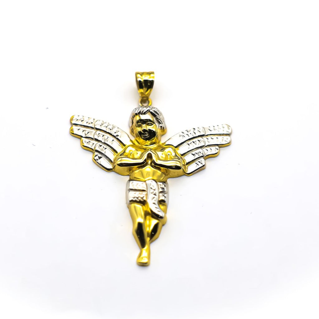 14K Hollow Angel Pendant - Ashely Jewelry 2