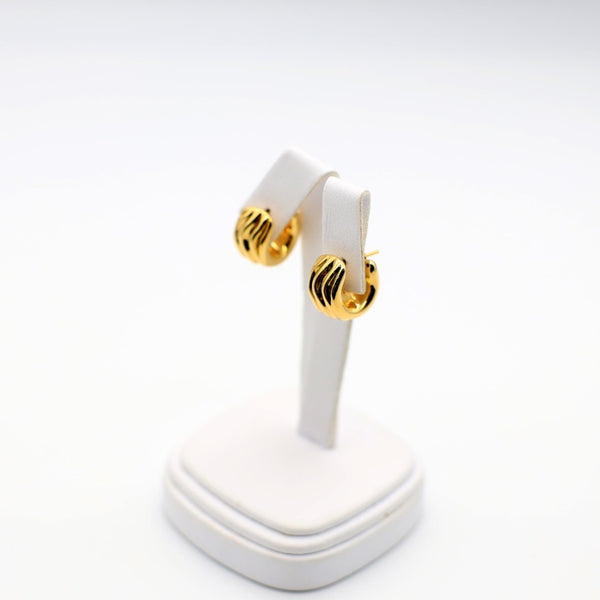 14K Hollow Hoops Women Earrings - Ashely Jewelry 2