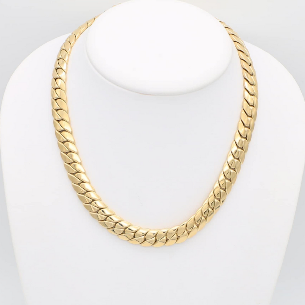 14K Herringbone Necklace - Ashely Jewelry 2