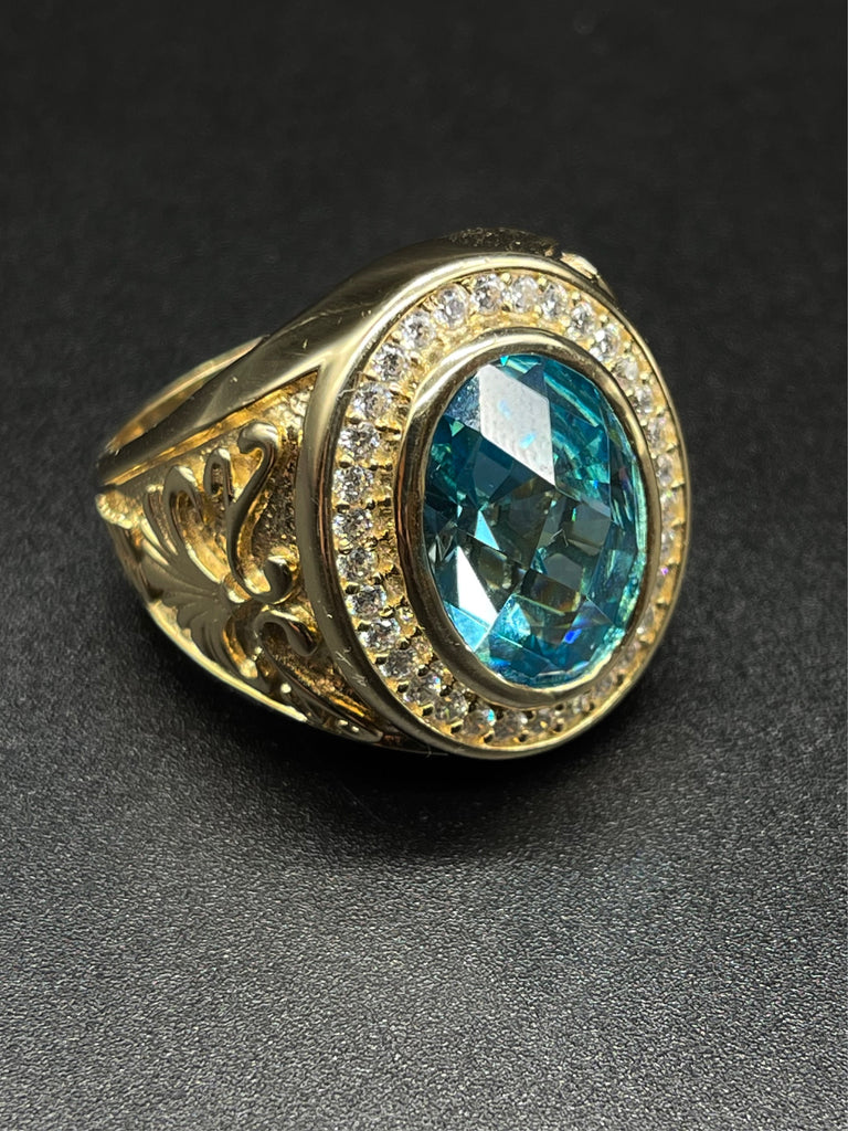 Blue Stone Ring - Ashely Jewelry 2